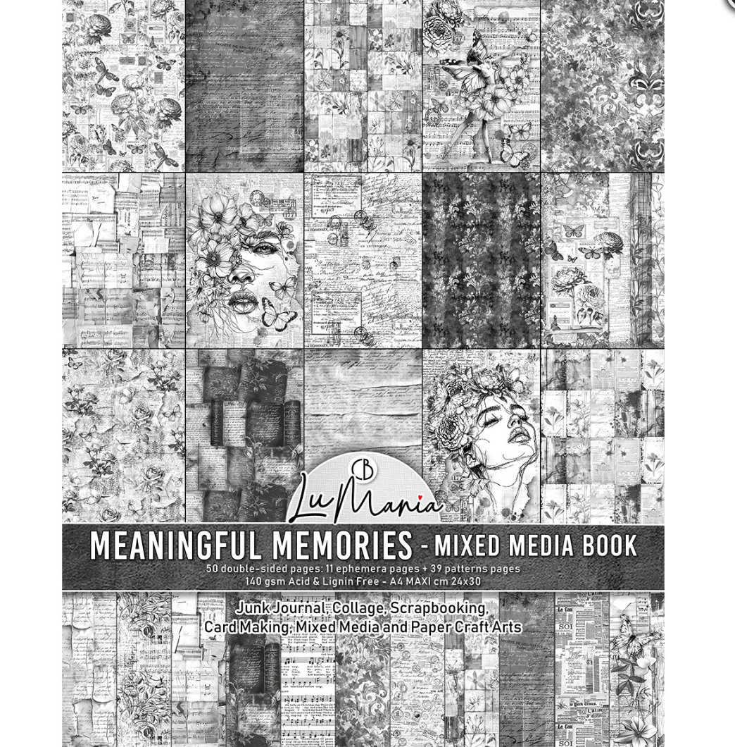 A4 Maxi Mixed Media Book - Meaningful Memories - 50 Double Pages - Ciao Bella