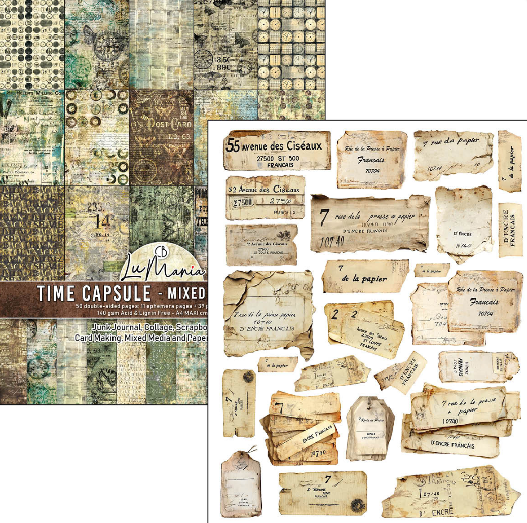 A4 Maxi Mixed Media Book - Time Capsule - 50 Double Pages - Ciao Bella