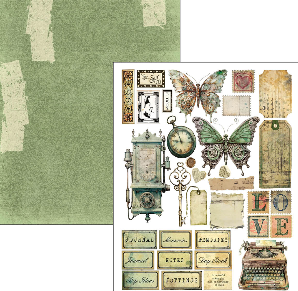 A4 Maxi Mixed Media Book - Time Capsule - 50 Double Pages - Ciao Bella