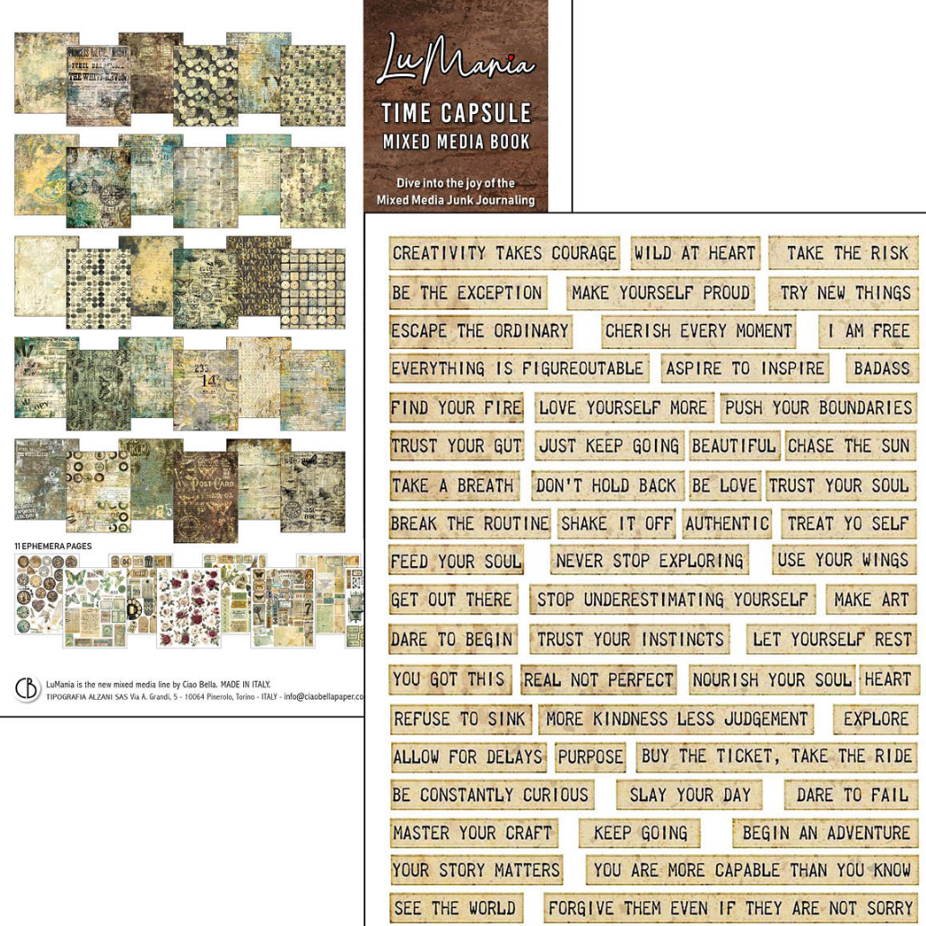 A4 Maxi Mixed Media Book - Time Capsule - 50 Double Pages - Ciao Bella