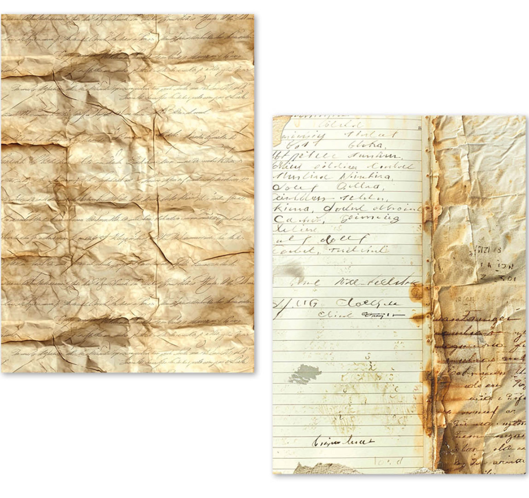 A5 Tissue Paper Set - 24 Sheets - Vintage Manuscript - Ciao Bella