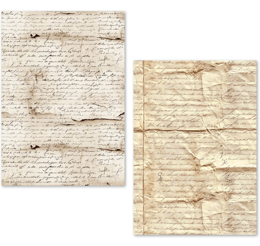 A5 Tissue Paper Set - 24 Sheets - Vintage Manuscript - Ciao Bella