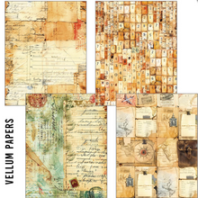 A5 Mixed Paper Pack - Journey Ahead - Vellum / Tissue - 8 Sheets - Ciao Bella