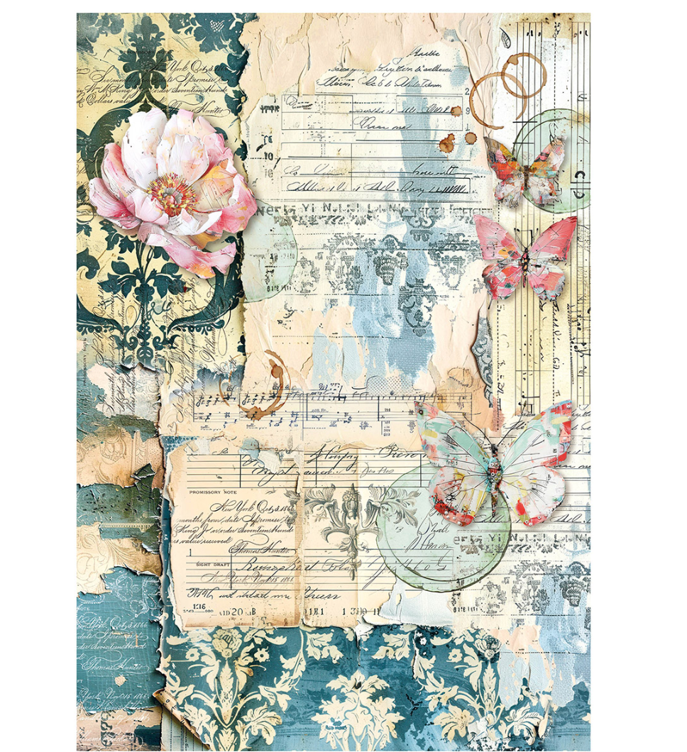 A4 Rice Paper Set - Quintessential - 4/Pkg - Ciao Bella