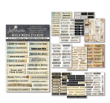 Mixed Media Sticker Set - Little Words - 10/Pkg - Ciao Bella