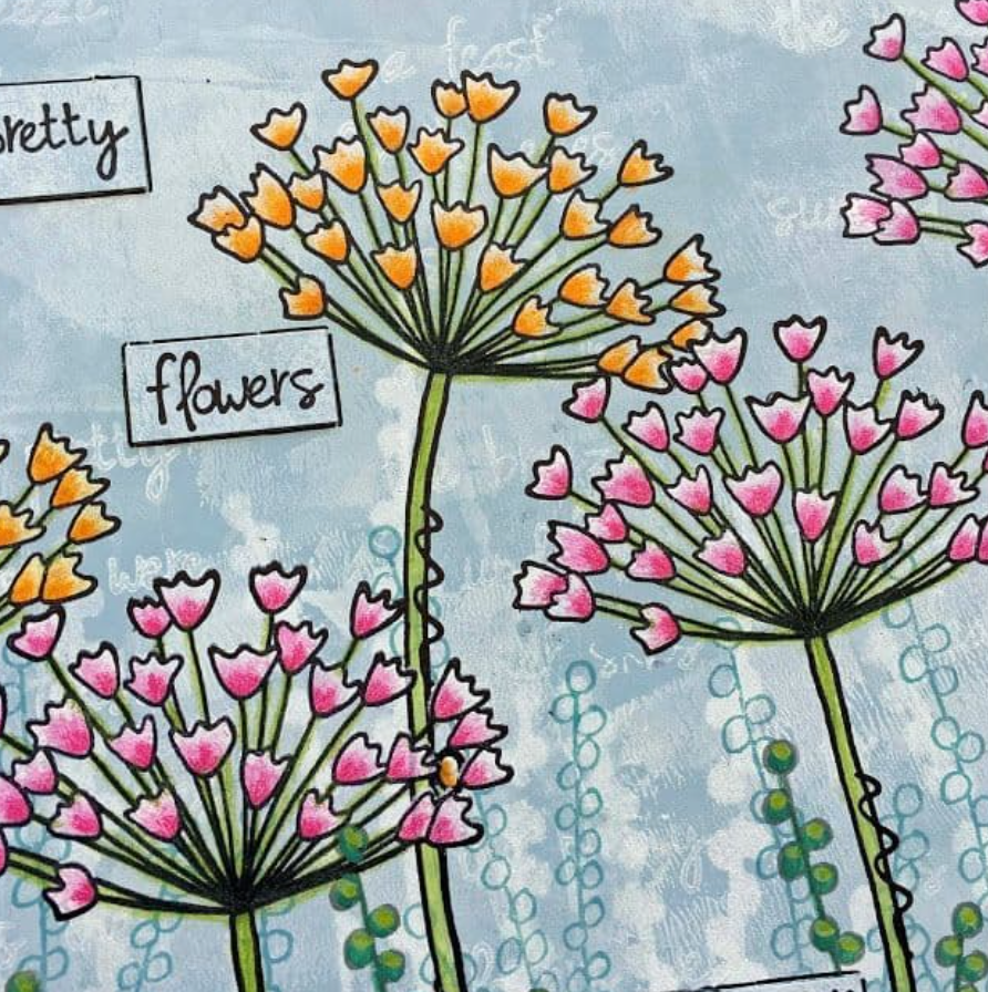 E³ Kay Carley 47 - A5 set, trimmed, on EZ - Paperartsy