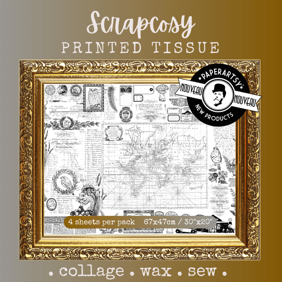 Printed Tissue - Scrapcosy - Paperartsy