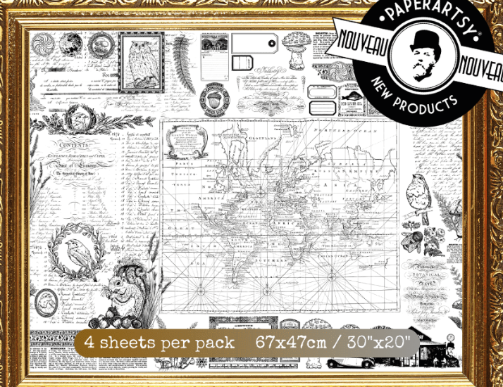 Printed Tissue - Scrapcosy - Paperartsy