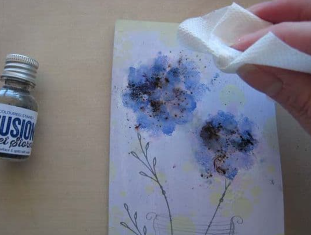 Infusions - Violet Storms - Dye CS11  - Paperartsy