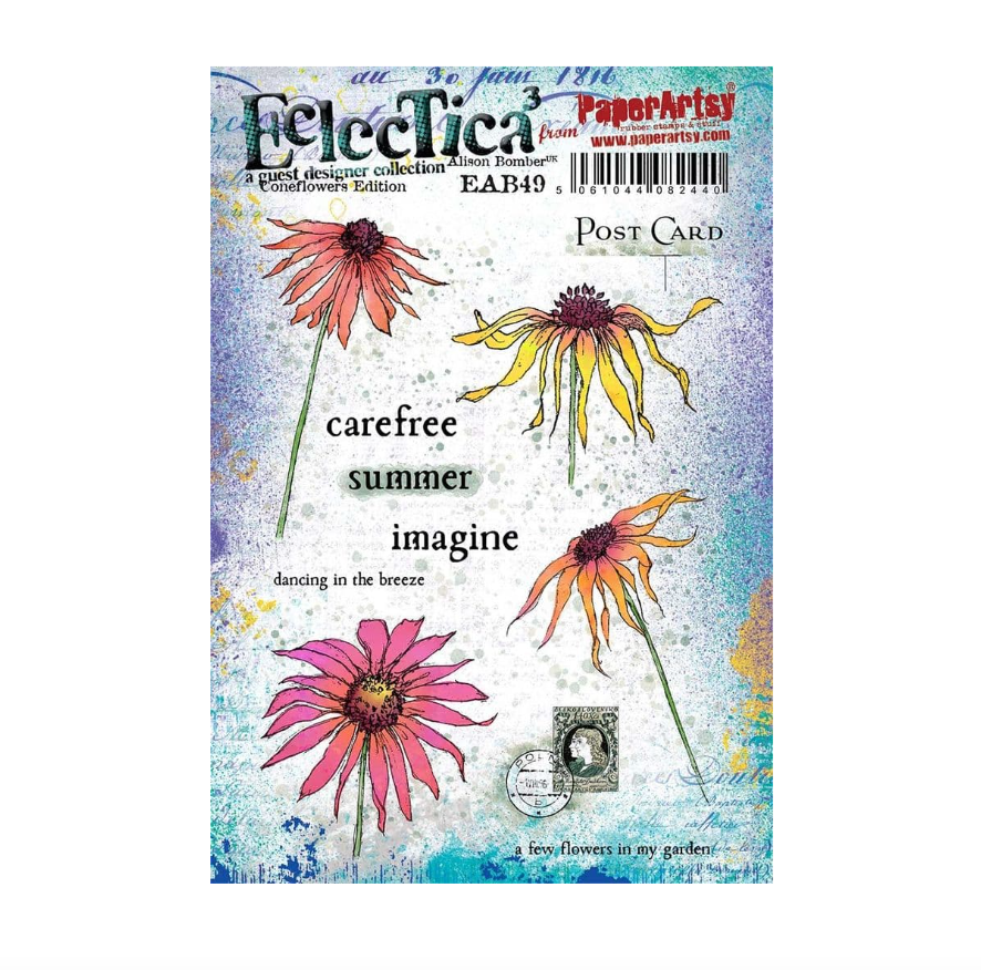 E³ Alison Bomber 49: Coneflowers Edition - A5 set on EZ - Paperartsy