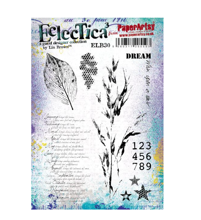 E³ Lin Brown 30 - A5 set, trimmed, on EZ - Paperartsy