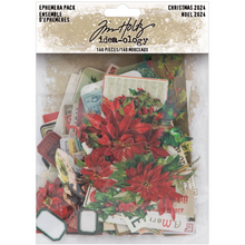 Christmas 2024 -  Ephemera Pack 140/Pkg - Ideaology - Tim Holtz