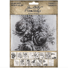 Collage Paper - Serendipity -  30 Pieces - Ideaology - Tim Holtz