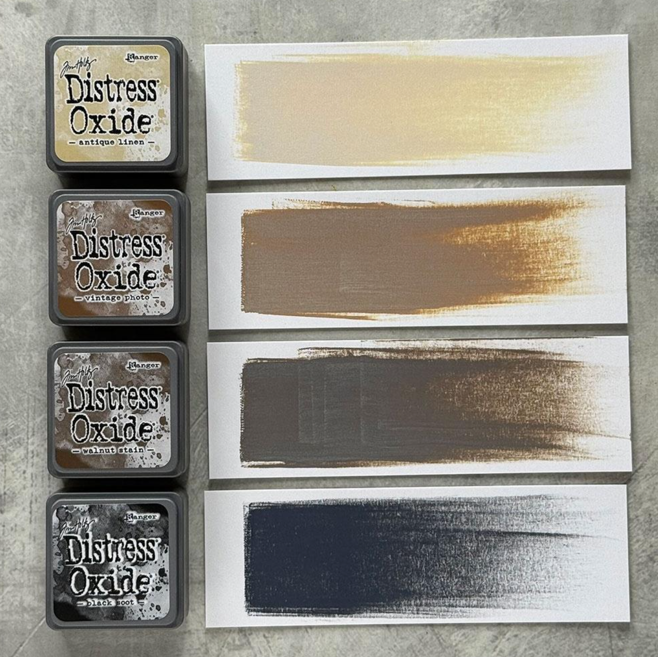 Distress Mini Oxide Ink Pads 4/Pkg - Kit #6- Tim Holtz