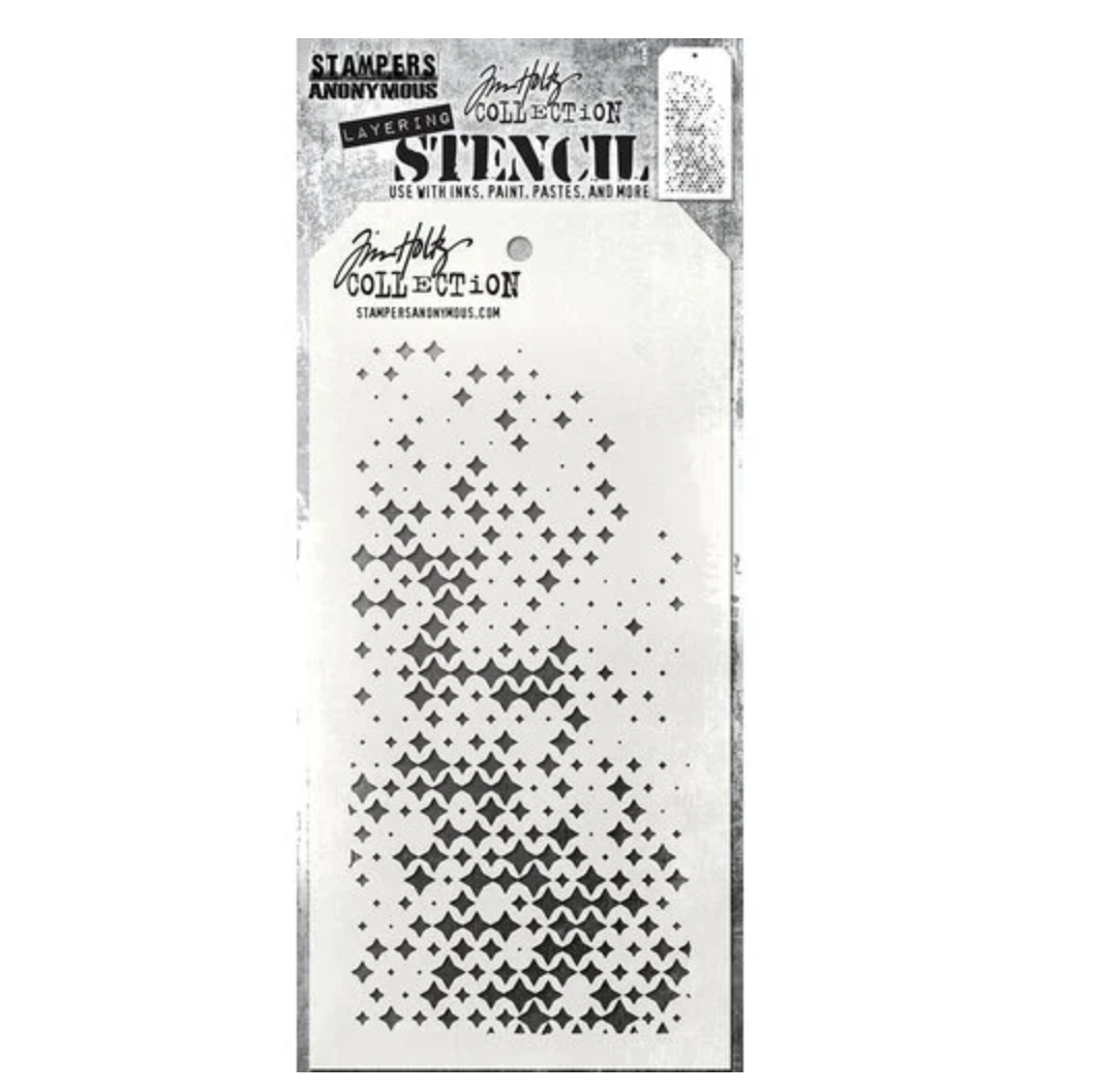 Tim Holtz - Sparkle Fade - Layering Stencils - Stampers Anonymous