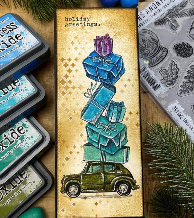 Tim Holtz - Sparkle Fade - Layering Stencils - Stampers Anonymous