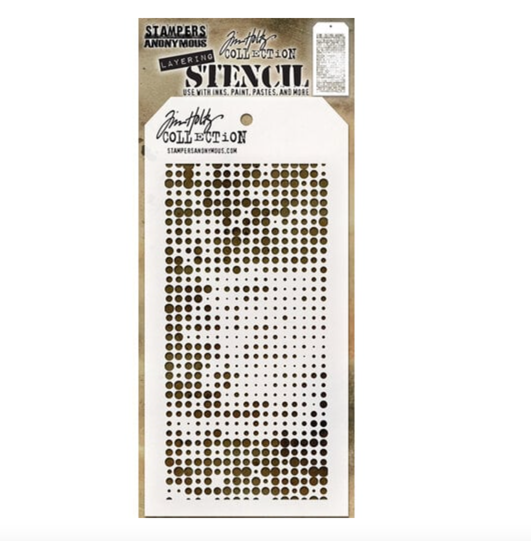 Tim Holtz - Stencil - Halftone - Stampers Anonymous
