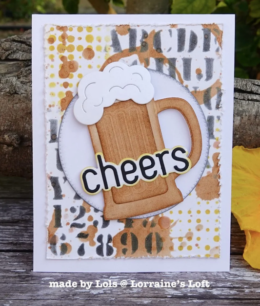 Tim Holtz - Script - Halftone - Stampers Anonymous