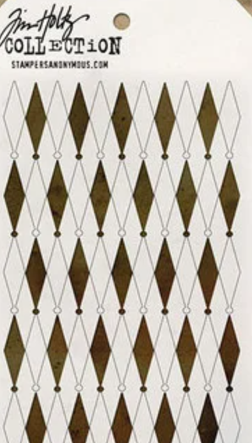 Tim Holtz - Stencil - Diamond Dot - Stampers Anonymous