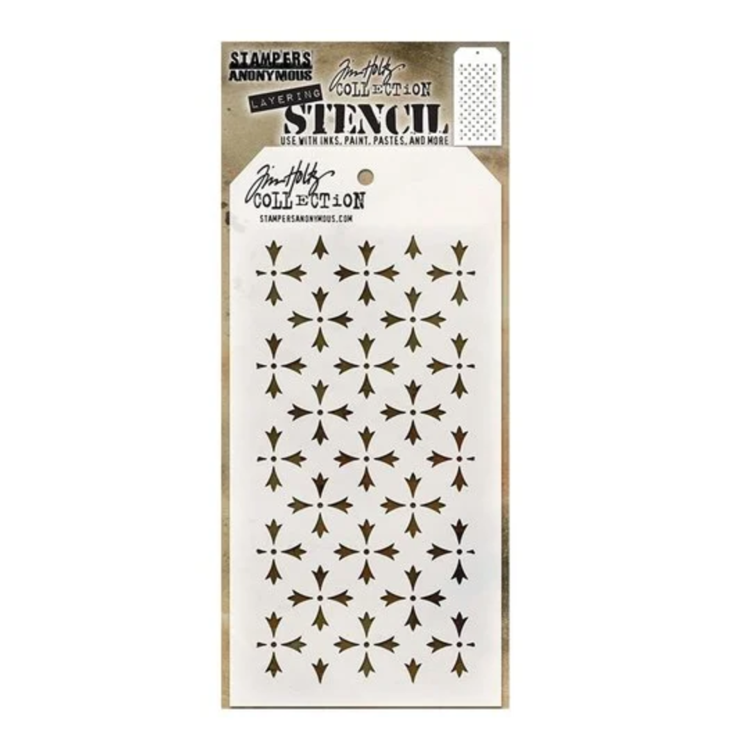 Tim Holtz - Stencil - Crossed - Stampers Anonymous
