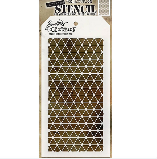 Tim Holtz - Script - Diamonds - Stampers Anonymous