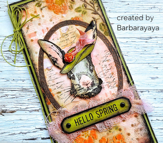Tim Holtz - Script - Floral - Stampers Anonymous