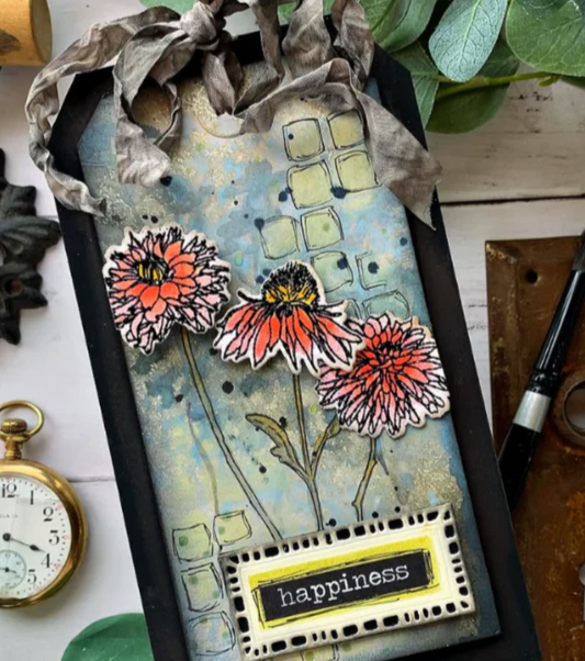 Tim Holtz - Script - Tiles - Stampers Anonymous