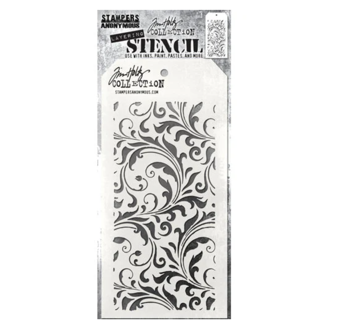 Tim Holtz - Flourish - Layering Stencils - Stampers Anonymous