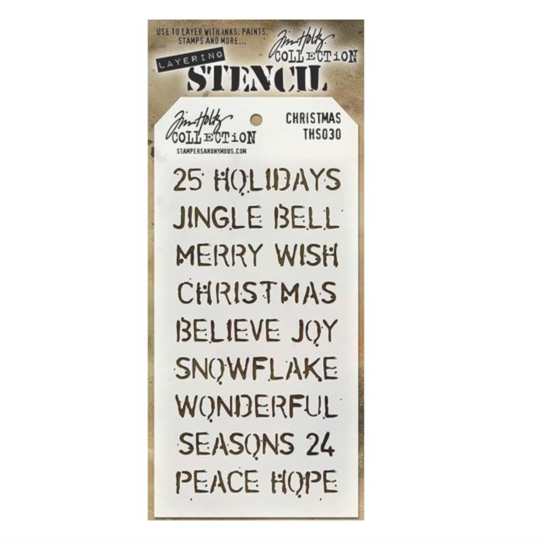 Tim Holtz - Christmas - Layering Stencils - Stampers Anonymous