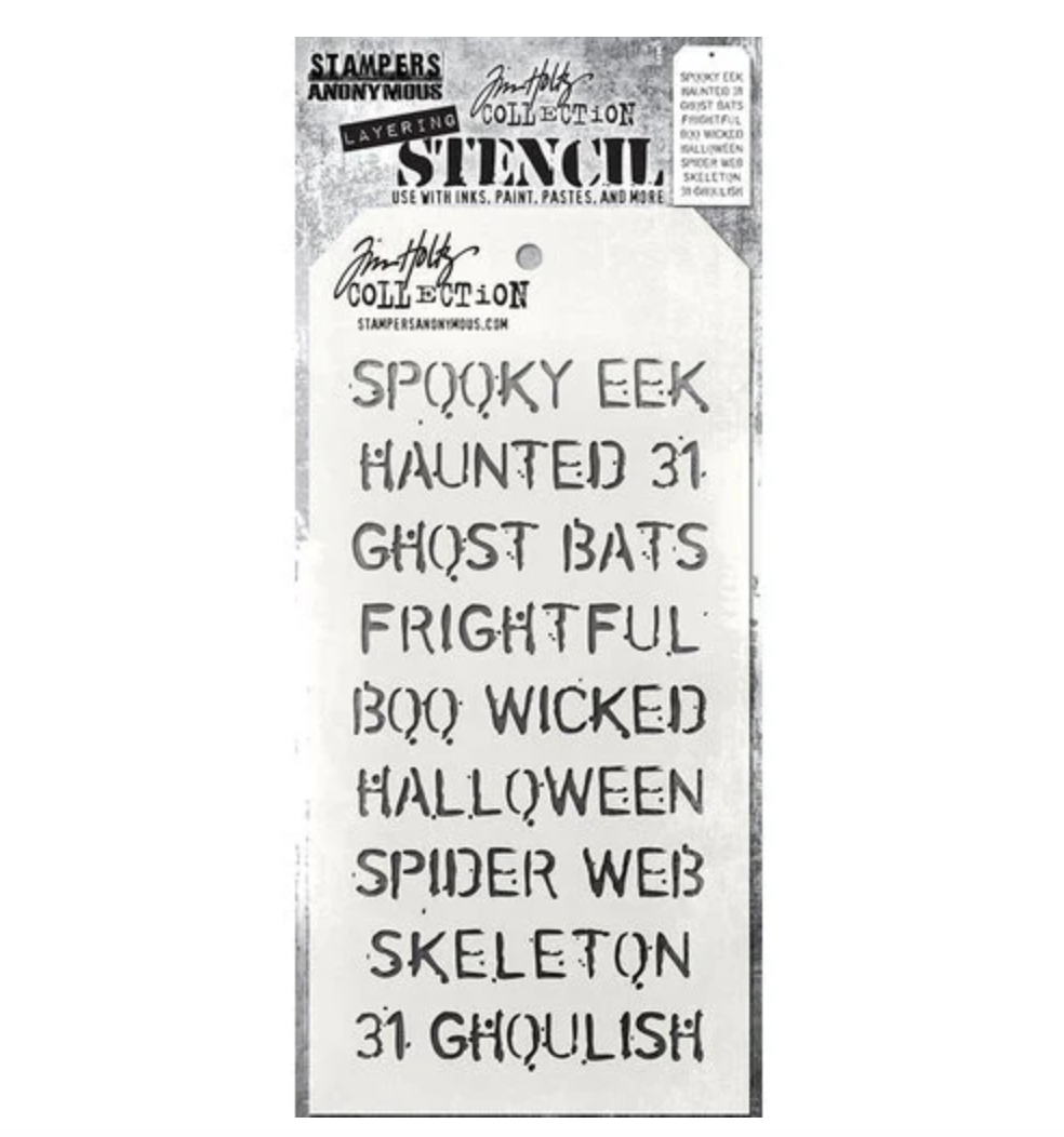Tim Holtz - Halloween - Layering Stencils - Stampers Anonymous