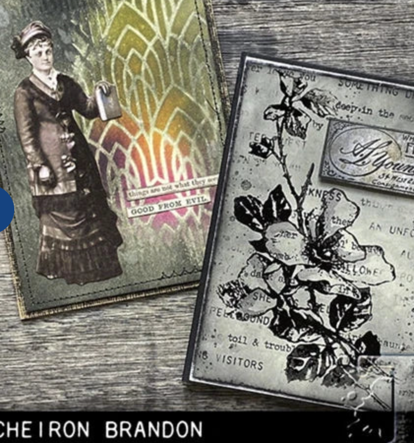 Tim Holtz - Undertaker - Mixed-Media Stamps & Stencil Set