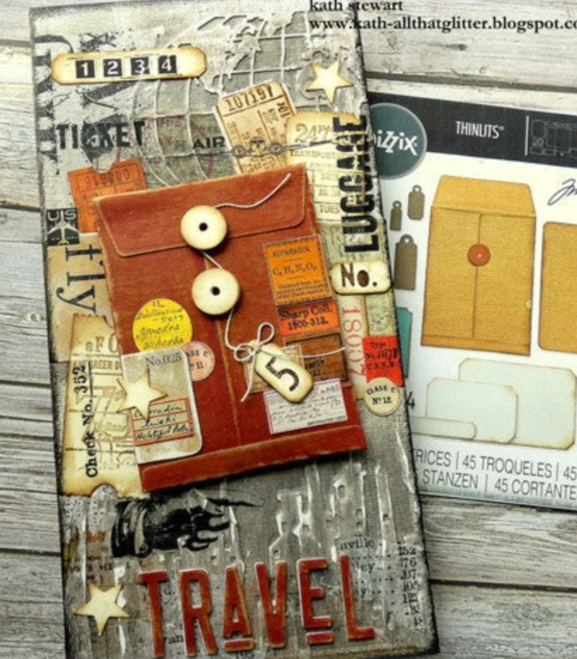 Stampers Anonymous - Tim Holtz - Cling Mount Rubber Stamp Ticket Booth