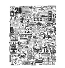 Tim Holtz - Hodgepodge - Cling Mounted Rubber Stamp Set