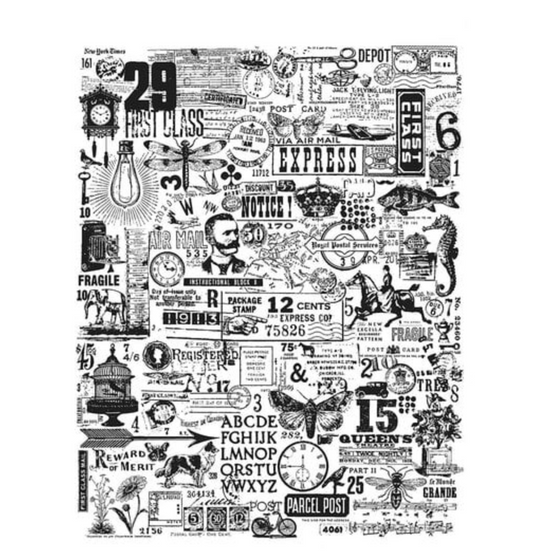 Tim Holtz - Hodgepodge - Cling Mounted Rubber Stamp Set