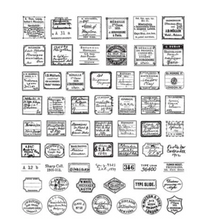 Tim Holtz - Curator - Cling Mounted Rubber Stamp Set