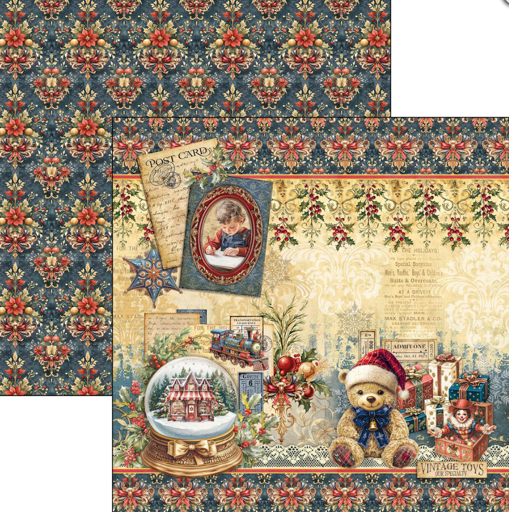 8x8 - Toy Shop - Paper Pad - Double Sided Paper - 12/Pkg - Ciao Bella