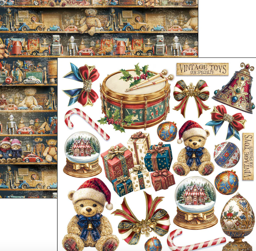 6x6 - Toy Shop - Fussy Cut Pad - Double Sided Paper - 24/Pkg - Ciao Bella