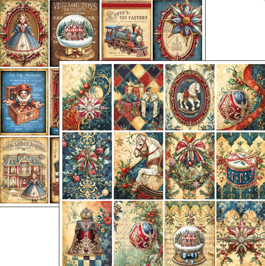 12x12 - Toy Shop - Patterns Pad - Double Sided Paper - 8/Pkg - Ciao Bella