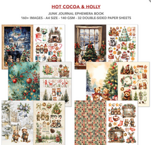 A4 Ephemera Book - Hot Cocoa & Holly - 32/Pkg - Ciao Bella