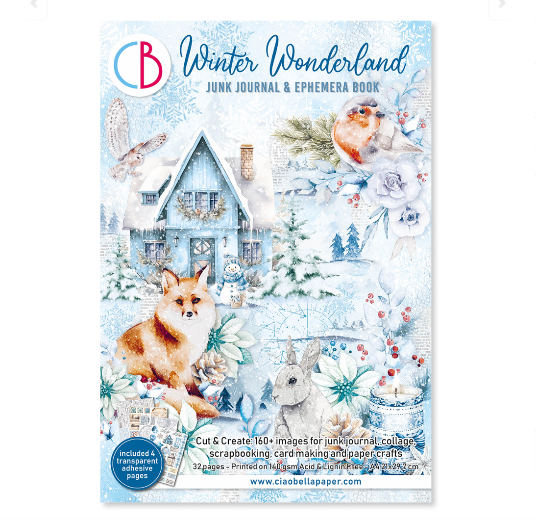 A4 Ephemera Book -Winter Wonderland - 32/Pkg - Ciao Bella