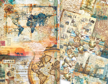 A5 Rice Paper Pack - Wanderlust - 8 Sheets - Ciao Bella