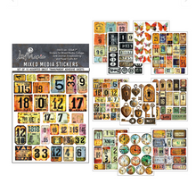 Mixed Media Sticker Set - Scratched Labels - 10/Pkg - Ciao Bella