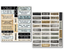 Mixed Media Sticker Set - Kind Thoughts - 10/Pkg - Ciao Bella