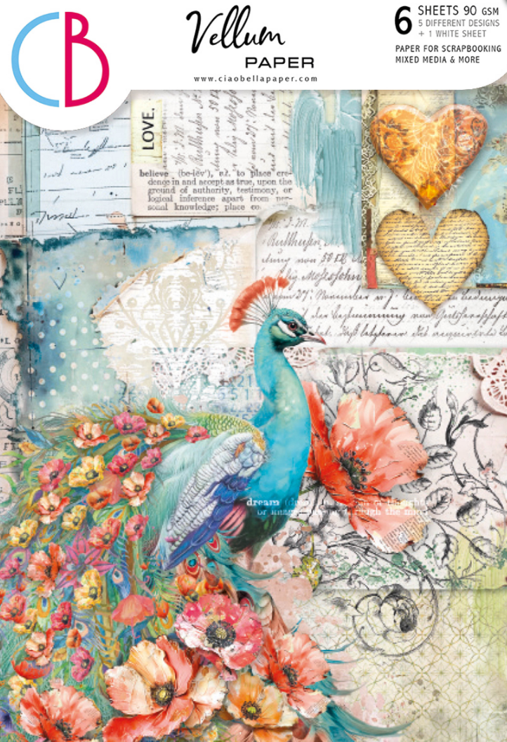 Vellum Paper A4 - Majestic Dream - 6/Pkg - Ciao Bella