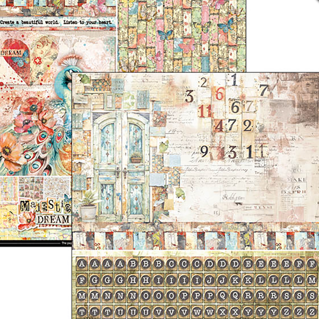 12x12 - Majestic Dream Patterns Pad - 8/Pkg - Ciao Bella