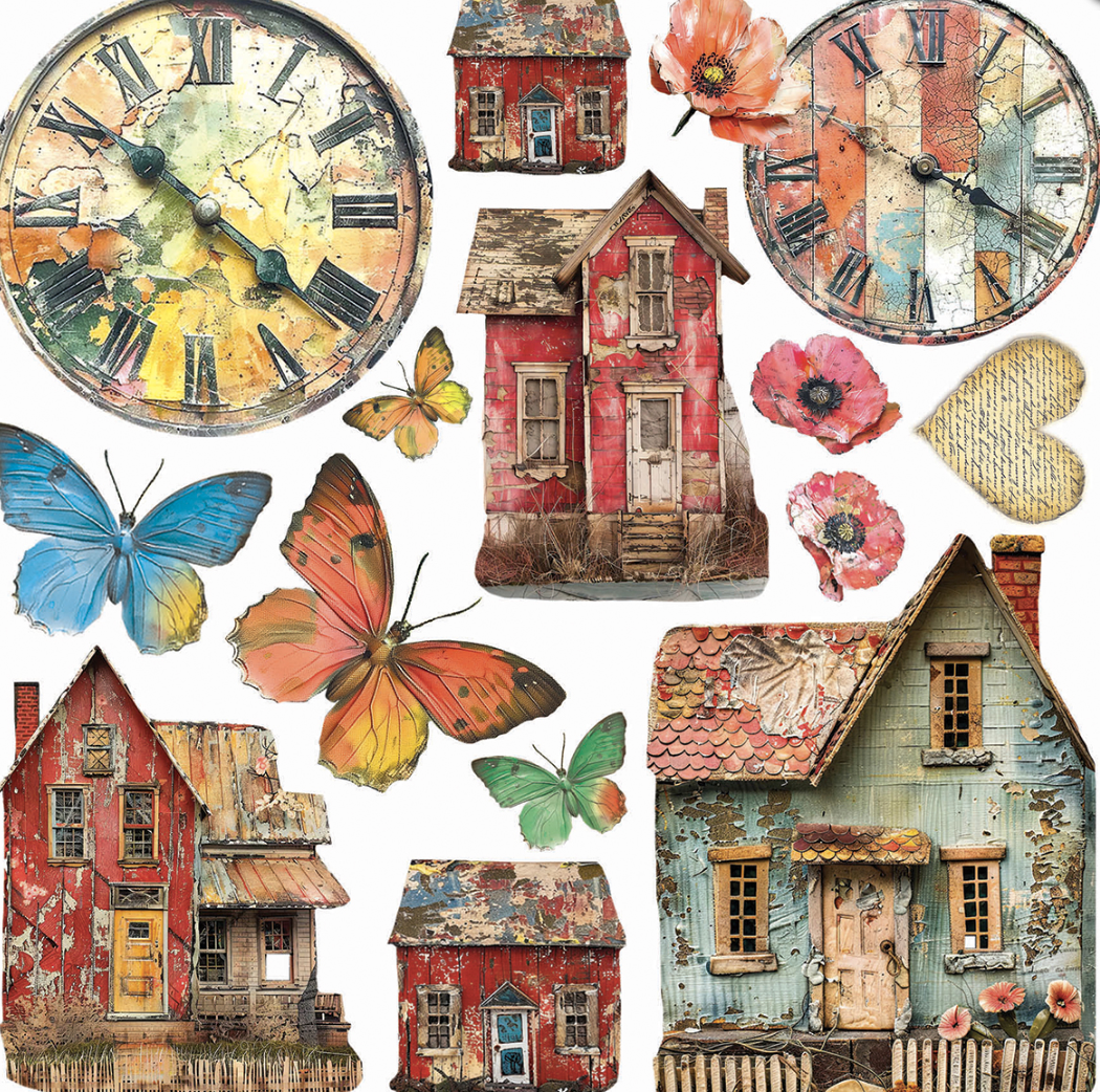 6x6 - Vellum - Majestic Dream - Fussy Cut - 6/Pkg - Ciao Bella