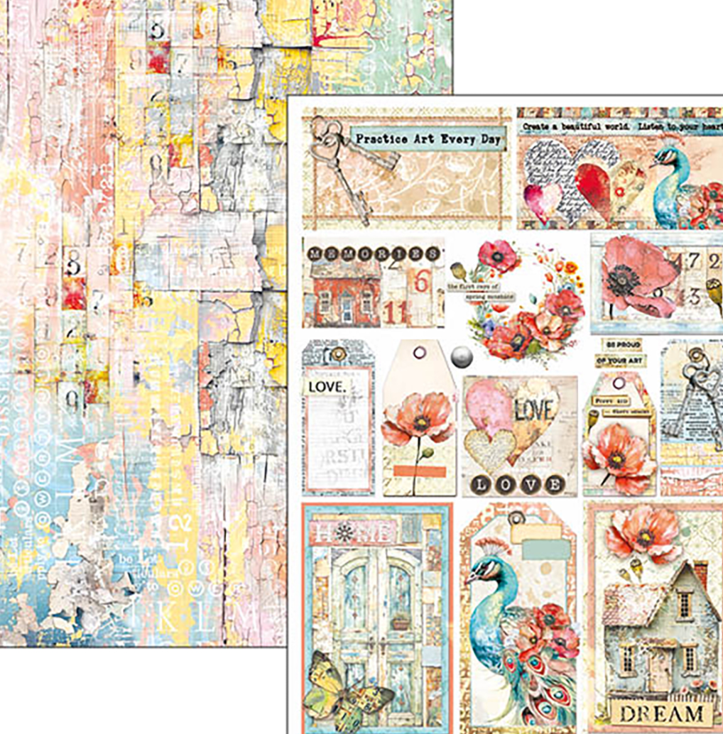 A4  - Creative Pad - Majestic Dream - 9/Pkg - Ciao Bella