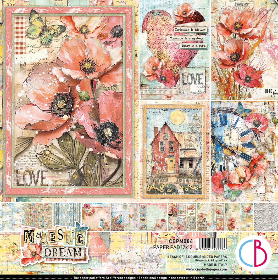 12x12 - Majestic Dream - Paper Pad - 12/Pkg - Ciao Bella