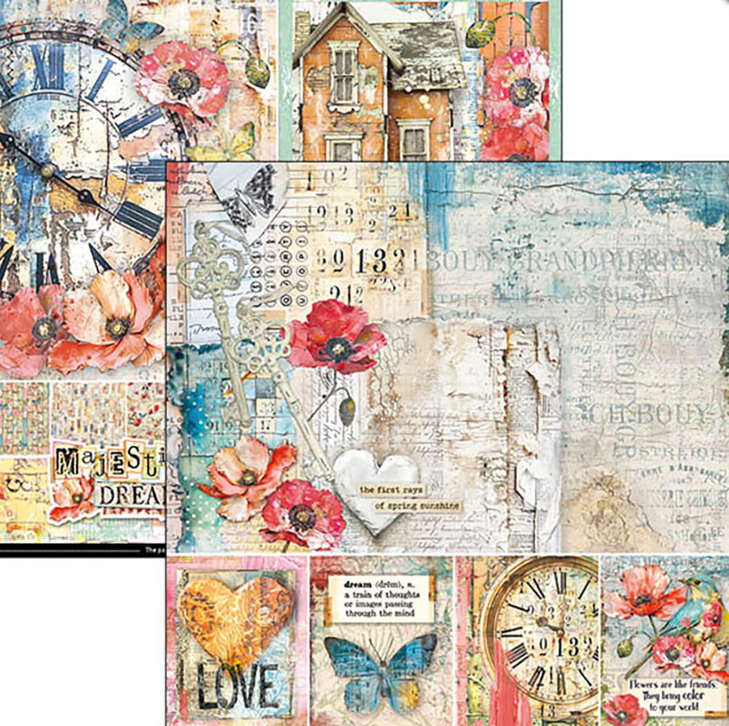 8x8 - Majestic Dream - Paper Pad - Double Sided Paper - 12/Pkg - Ciao Bella