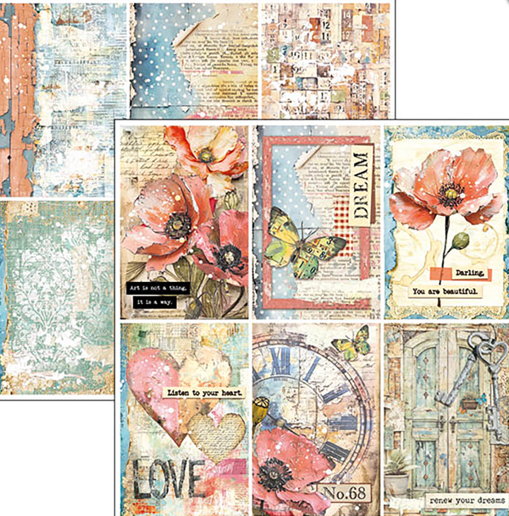 8x8 - Majestic Dream - Paper Pad - Double Sided Paper - 12/Pkg - Ciao Bella